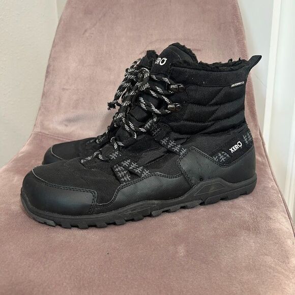 Xero Shoes Alpine Winter Snow Boots Men\'s 10.5 Black Lace Up Ankle Waterproof main image 5